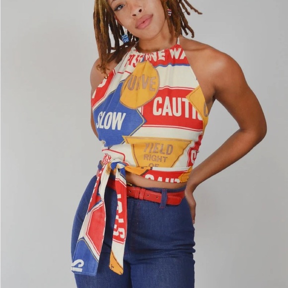 1980s Kliban embroidered vintage denim - Picture 4 of 5